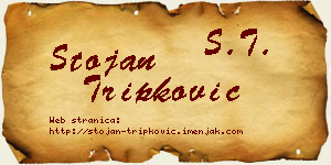 Stojan Tripković vizit kartica